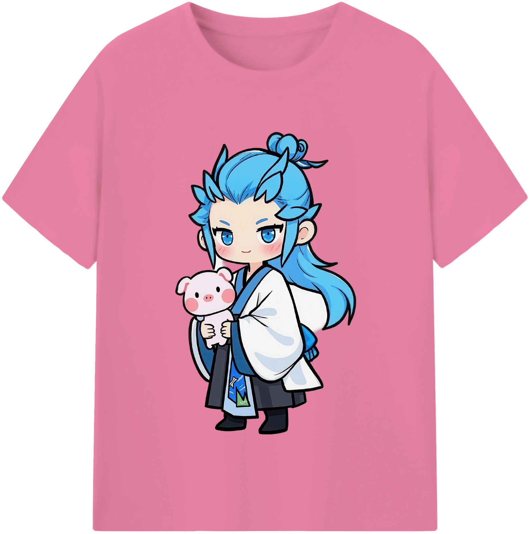 （画像用） Ne Zha 2 ナタ 魔童の大暴れ 綿100％半袖Tシャツ（フロントプリント）